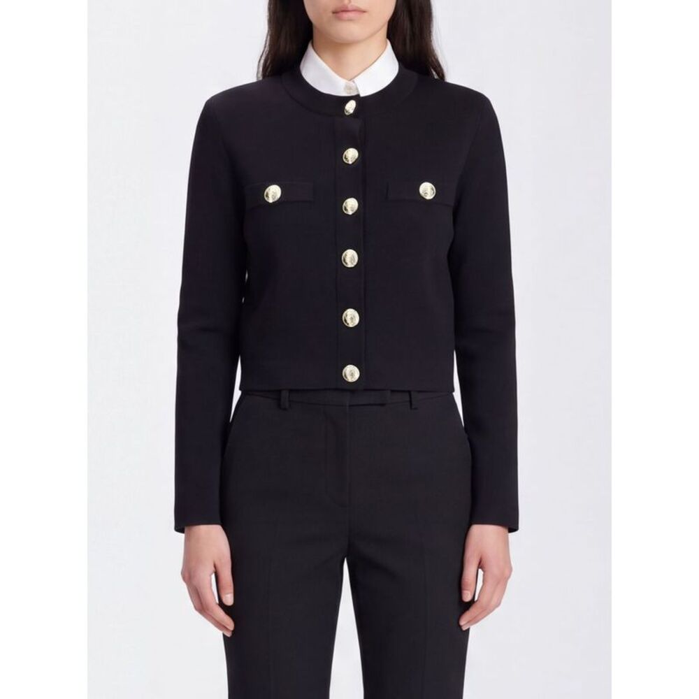 Balmain Women Balmain Slim Fit Viscose Blend Crew Neck Cardigan